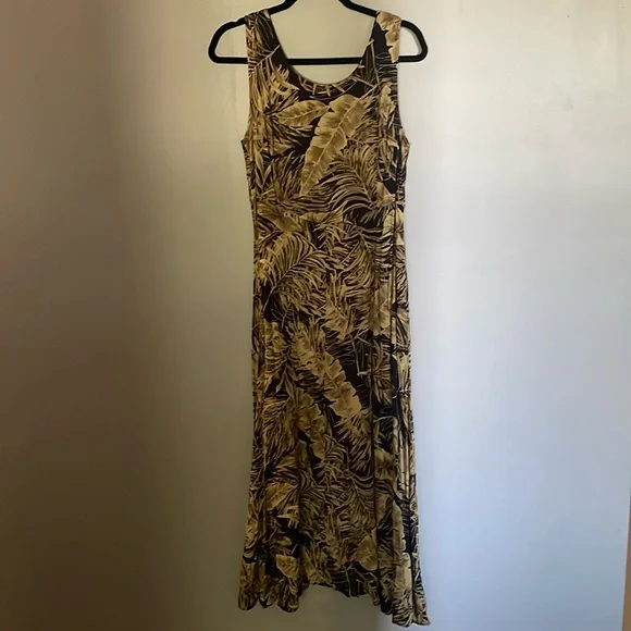 croft & barrow | Dresses | 9s Tropical Maxi Dress Corset Tie Back | Poshmark